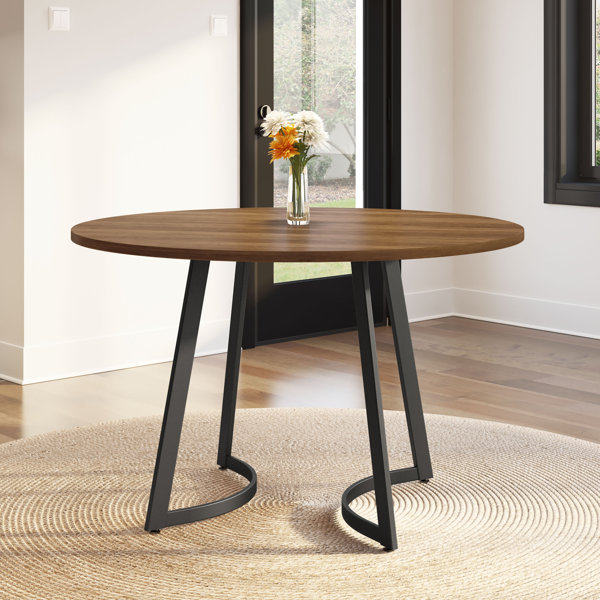 17 Stories Tahina 48" Round Dining Table | Wayfair